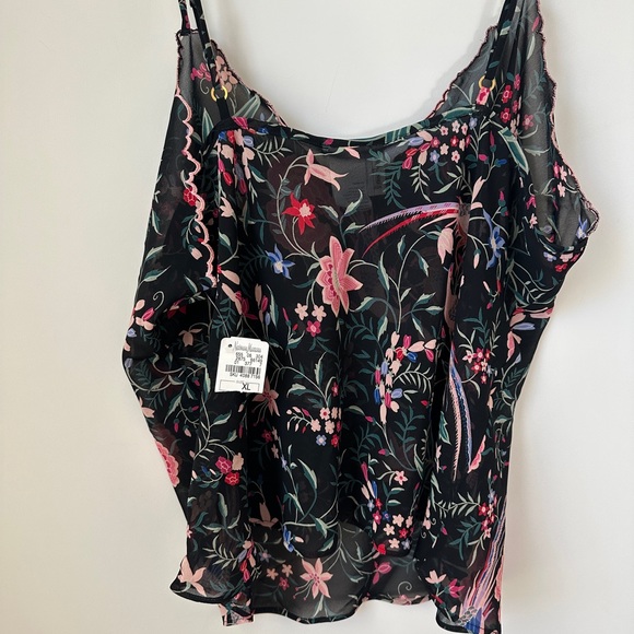 NWT Natori 3pc pajama set robe camisole pants luxurious floral XL Neiman Marcus - Picture 9 of 13